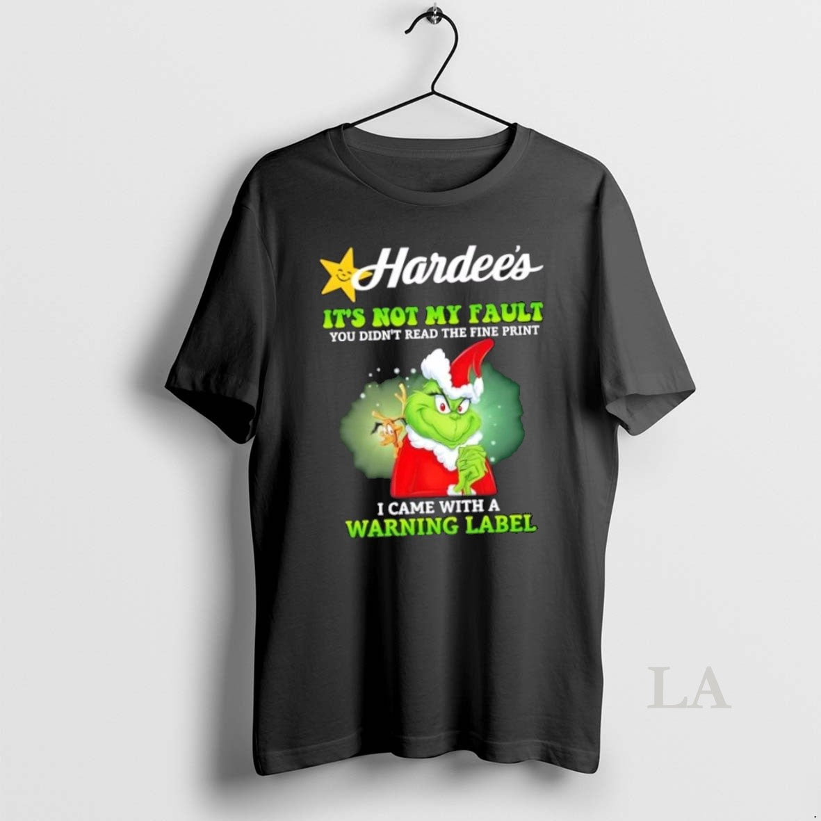 Original Grinch X Hardees Its Not My Fault You Didnt - Adult & Kids T-Shirts, Sweatshirts & Hoodies apparel design preview 1