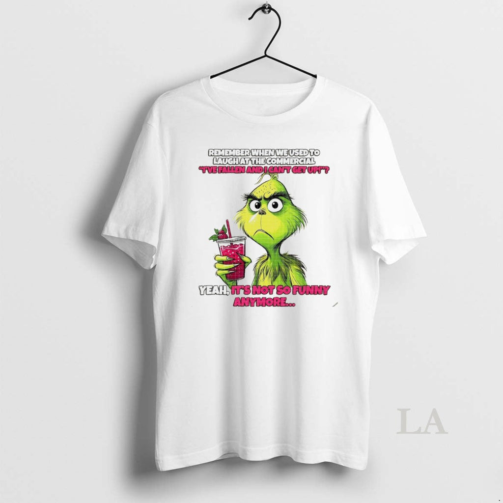 Original Grinch Yeah Its Not So Funny Anymore White - Adult & Kids T-Shirts, Sweatshirts & Hoodies apparel design preview 1