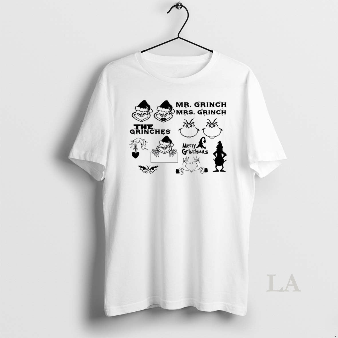 Original Grinchy Mr Mrs Festive Grinchmas Christmas - Adult & Kids T-Shirts, Sweatshirts & Hoodies apparel design preview 1