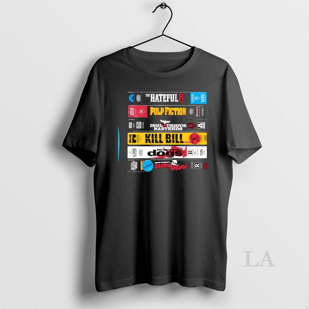 Original Grindhouse Grit A Stack Of Tarantino Video - Adult & Kids T-Shirts, Sweatshirts & Hoodies apparel design preview 1