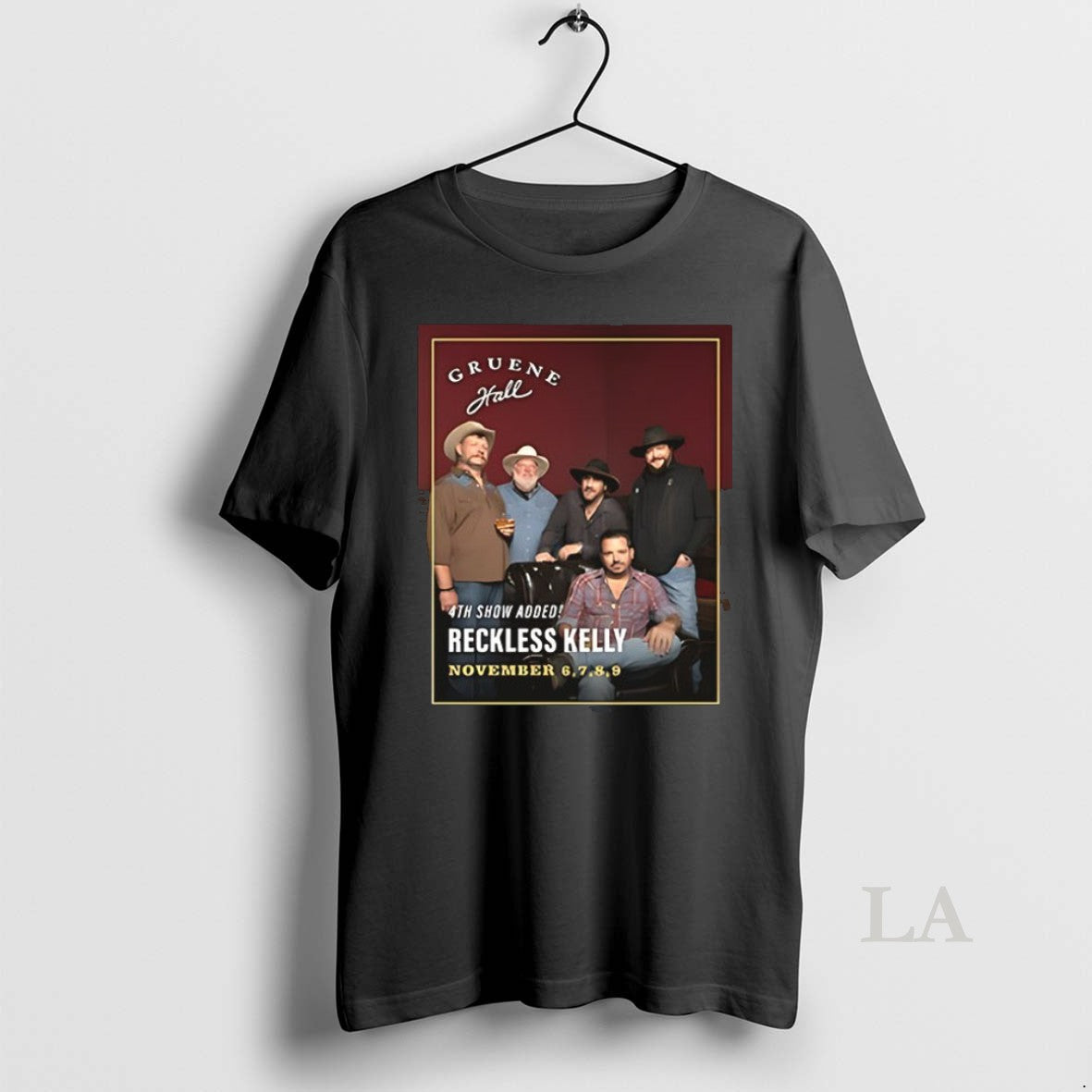 Original Gruene Hall Reckless Kelly November 6th 9th - Adult & Kids T-Shirts, Sweatshirts & Hoodies apparel design preview 1