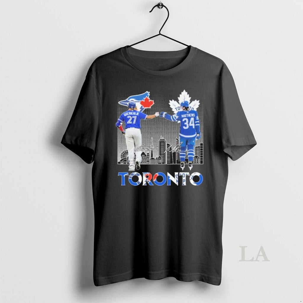 Original Guerrero Jr 27 And Matthews Toronto City - Adult & Kids T-Shirts, Sweatshirts & Hoodies apparel design preview 1