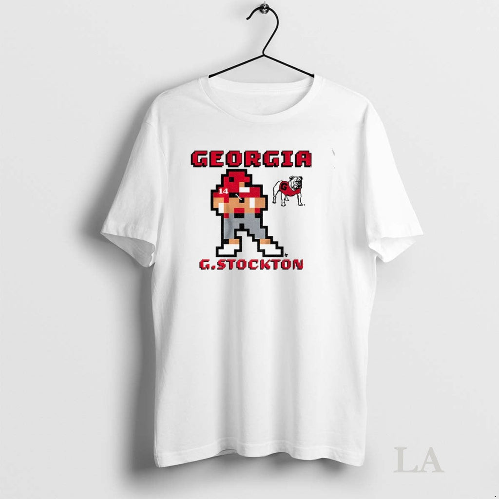 Original Gunner Stockton 8 Bit Retro Baller Georgia - Adult & Kids T-Shirts, Sweatshirts & Hoodies apparel design preview 1