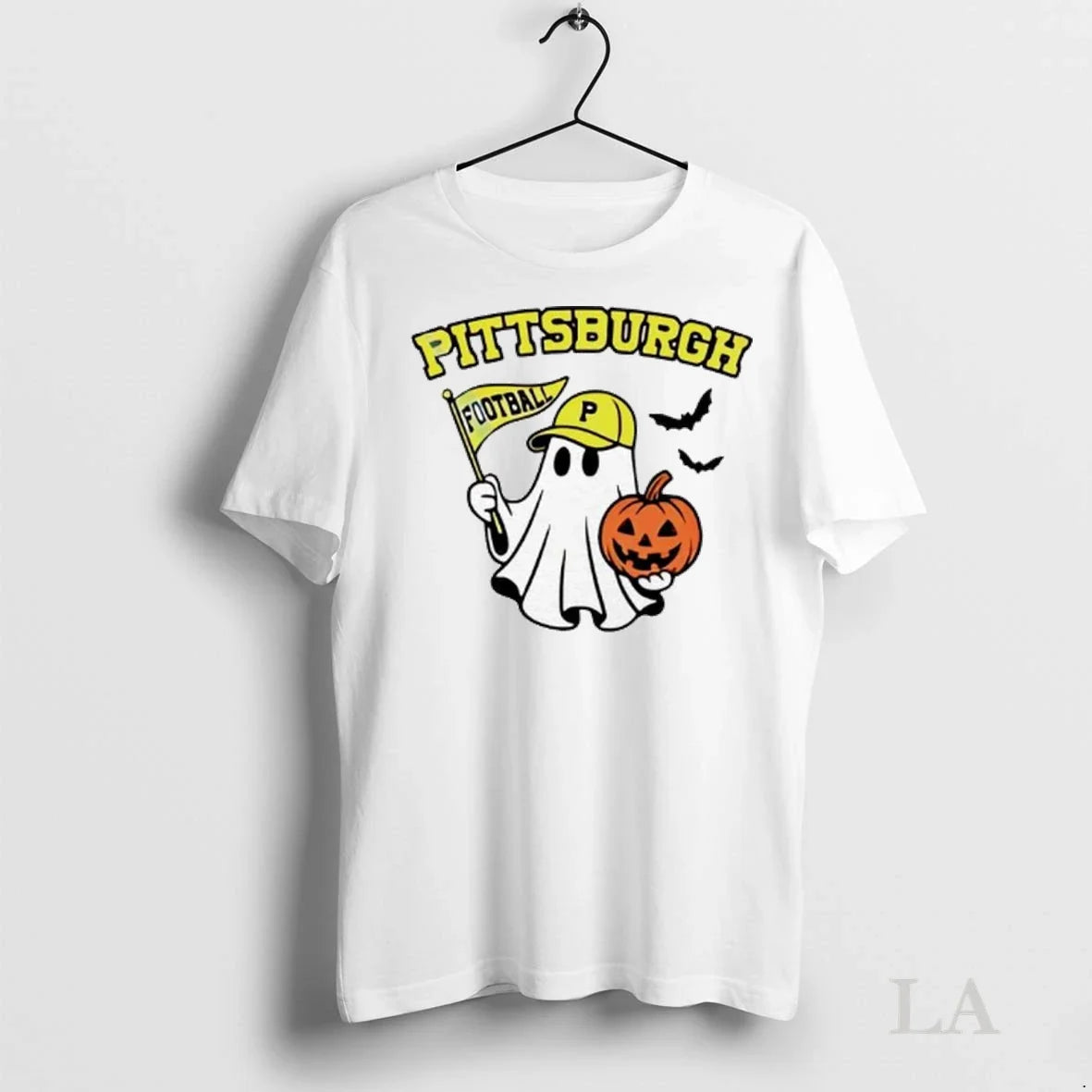 Original Halloween Ghost Pittsburgh Pirates Football - Adult & Kids T-Shirts, Sweatshirts & Hoodies apparel design preview 1
