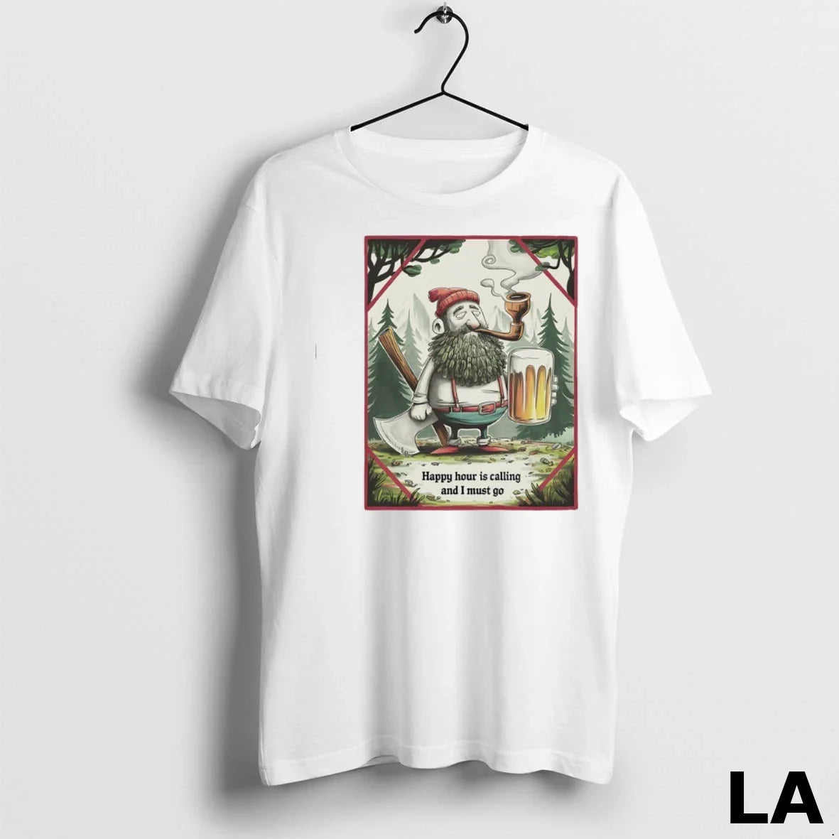 Original Happy Hour Is Calling And I Must Go - Adult & Kids T-Shirts, Sweatshirts & Hoodies apparel design preview 1