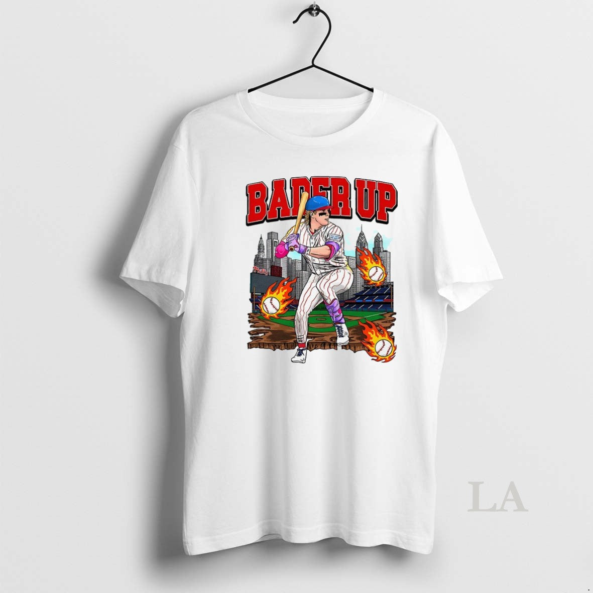Original Harrison Bader Philadelphia Phillies Up - Adult & Kids T-Shirts, Sweatshirts & Hoodies apparel design preview 1