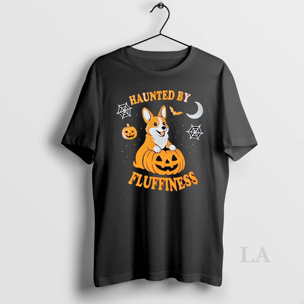 Original Haunted By Fluffiness Halloween - Adult & Kids T-Shirts, Sweatshirts & Hoodies apparel design preview 1