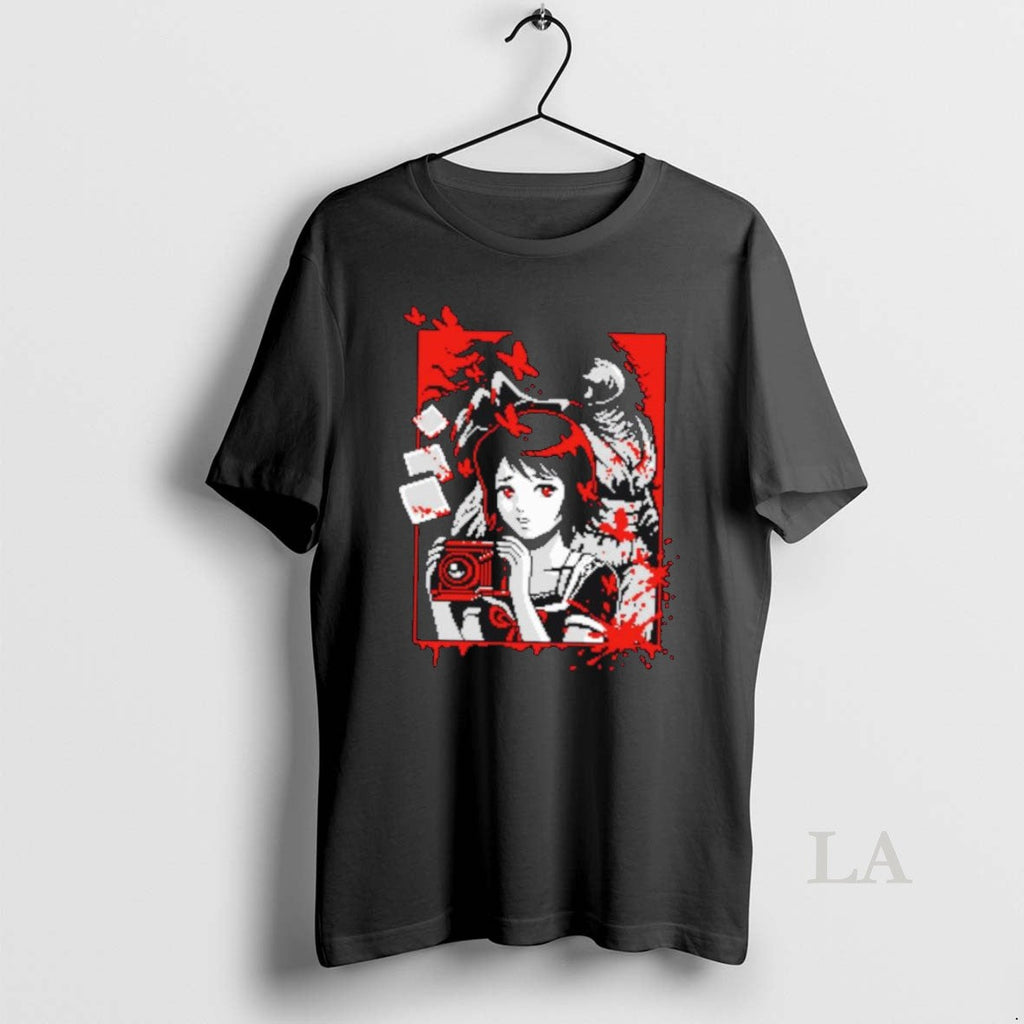 Original Haunted Village Pixel Art - Adult & Kids T-Shirts, Sweatshirts & Hoodies apparel design preview 1