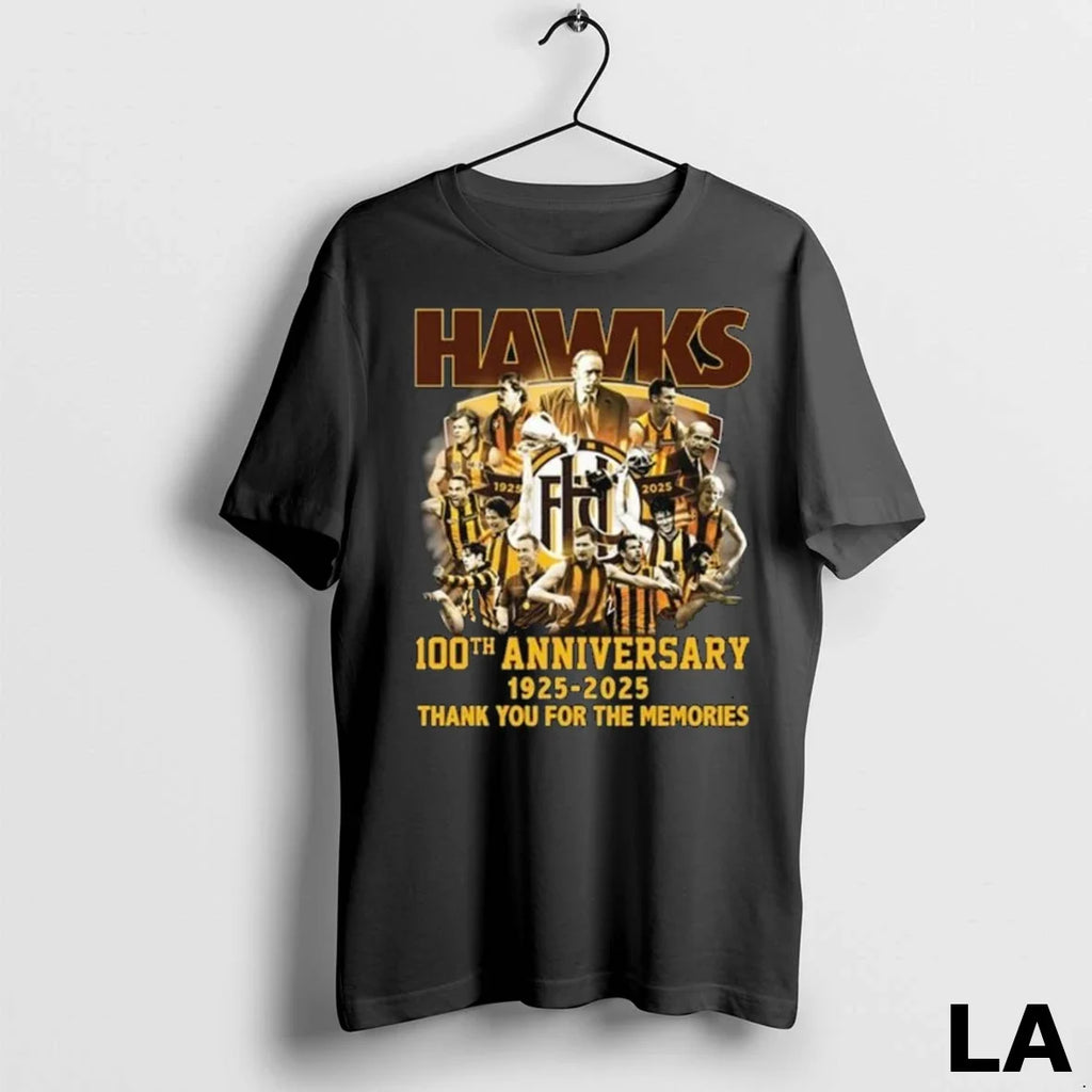 Original Hawthorn Hawks Football Club 100th - Adult & Kids T-Shirts, Sweatshirts & Hoodies apparel design preview 1