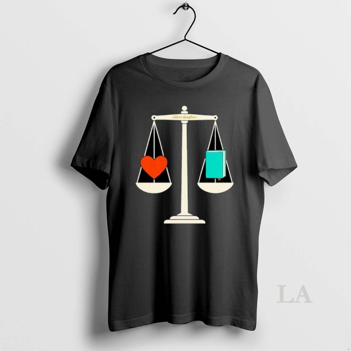 Original Heart And Book Eldest Daughter Ornaments - Adult & Kids T-Shirts, Sweatshirts & Hoodies apparel design preview 1