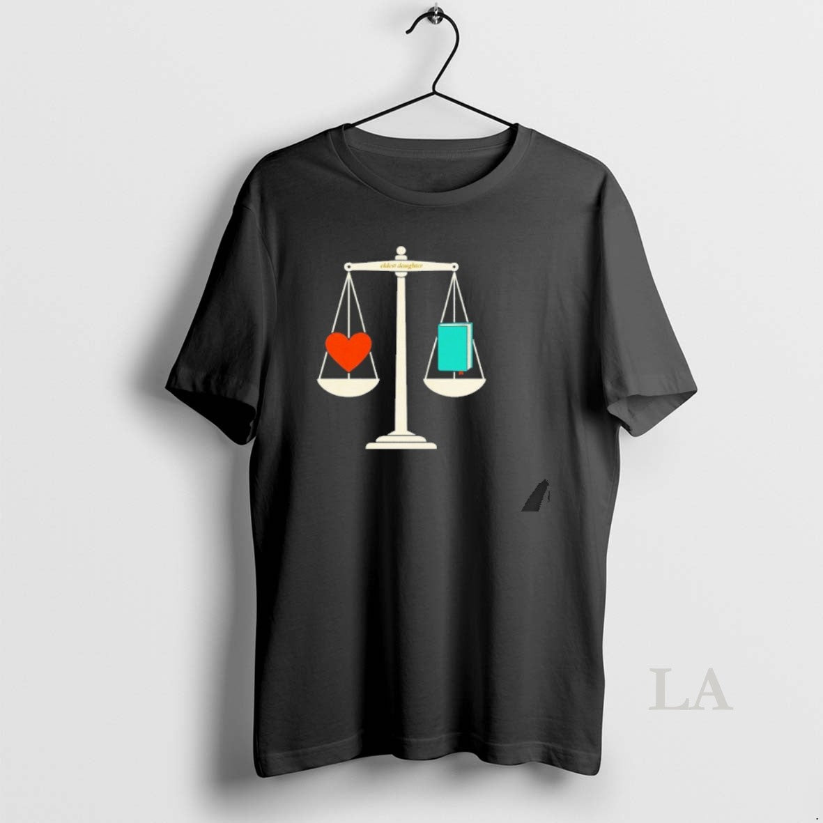 Original Heart And Book Eldest Daughter - Adult & Kids T-Shirts, Sweatshirts & Hoodies apparel design preview 1