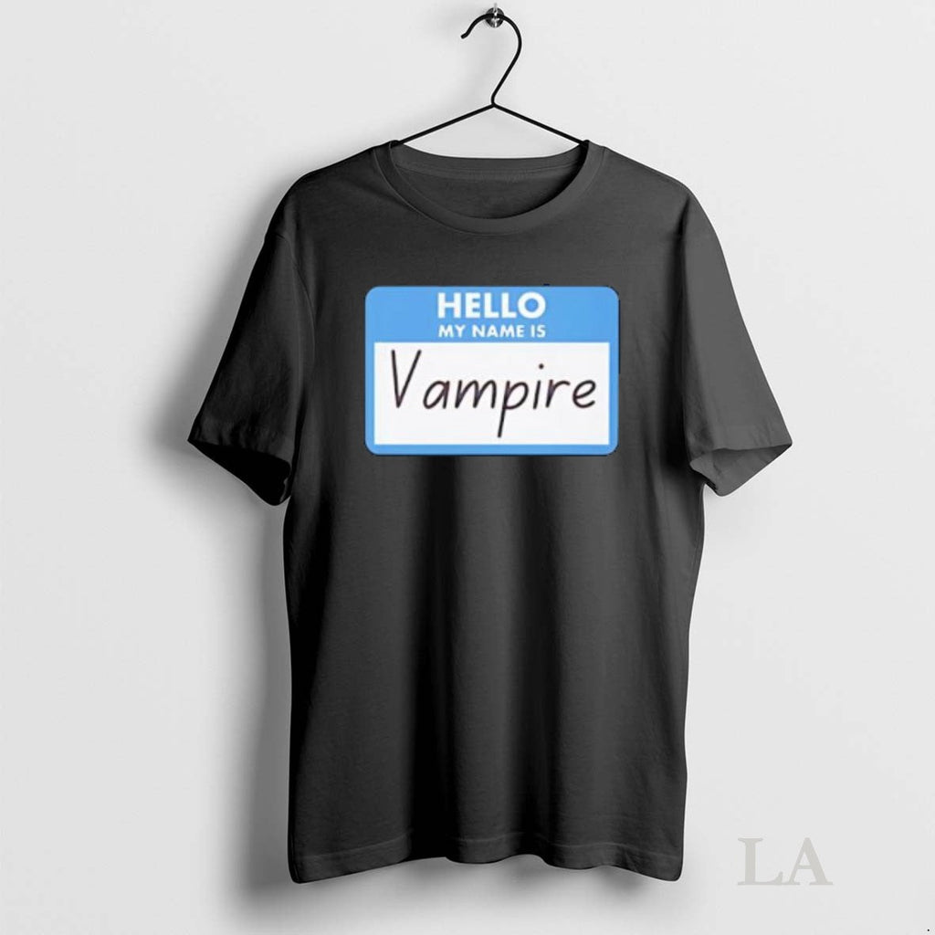 Original Hello My Name Is Vampire Costume - Adult & Kids T-Shirts, Sweatshirts & Hoodies apparel design preview 1