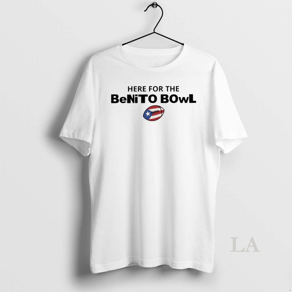 Original Here For The Benito Bowl Bad Bunny - Adult & Kids T-Shirts, Sweatshirts & Hoodies apparel design preview 1