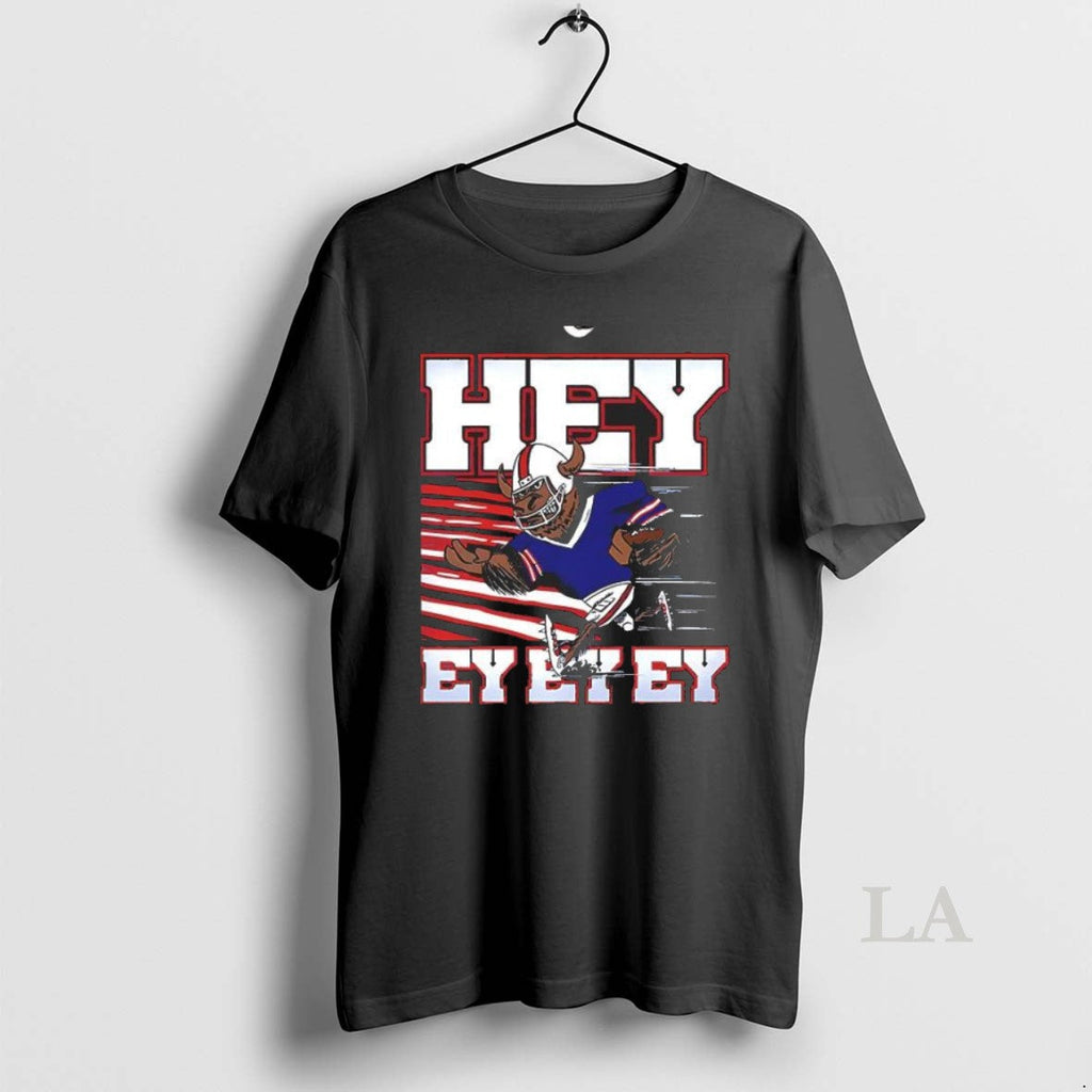 Original Hey Ey Buffalo Mascot - Adult & Kids T-Shirts, Sweatshirts & Hoodies apparel design preview 1
