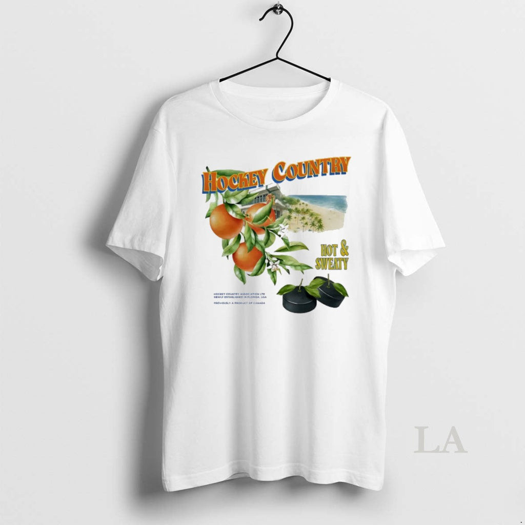 Original Hockey Country Hot And Sweaty Vintage - Adult & Kids T-Shirts, Sweatshirts & Hoodies apparel design preview 1