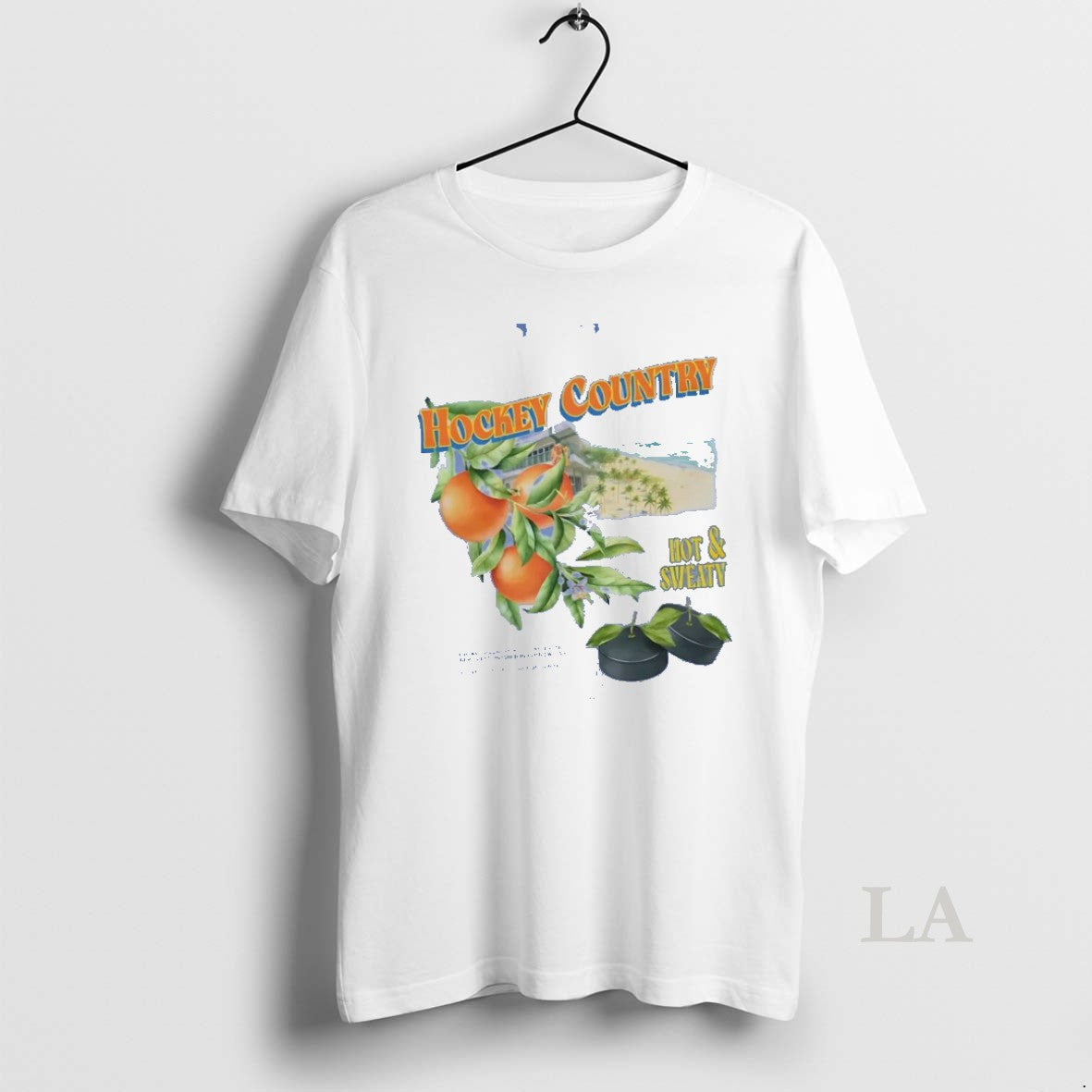 Original Hockey Country Hot And Sweaty - Adult & Kids T-Shirts, Sweatshirts & Hoodies apparel design preview 1