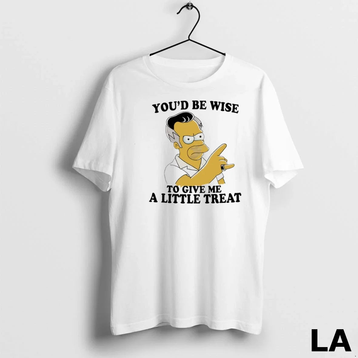 Original Homer Simpson Youd Be Wise To Give Me A - Adult & Kids T-Shirts, Sweatshirts & Hoodies apparel design preview 1