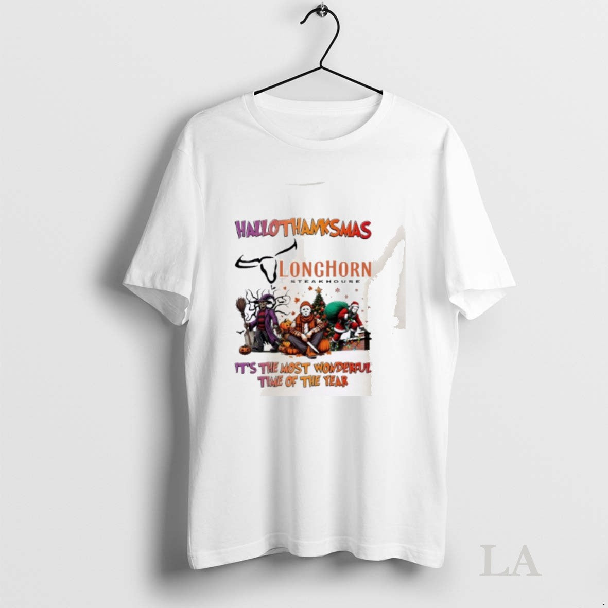 Original Horror Character X Longhorn Steakhouse - Adult & Kids T-Shirts, Sweatshirts & Hoodies apparel design preview 1