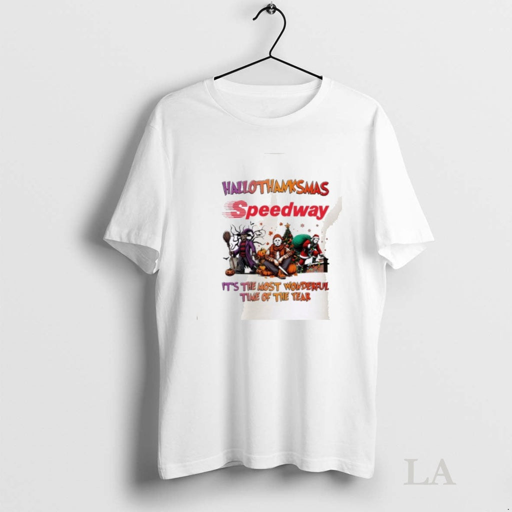Original Horror Character X Speedway Hallothanksmas - Adult & Kids T-Shirts, Sweatshirts & Hoodies apparel design preview 1