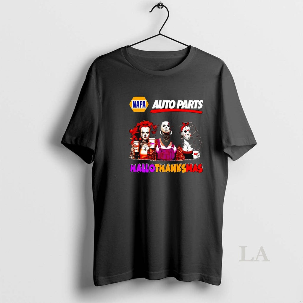 Original Horror Girls Auto Parts Hallothanksmas - Adult & Kids T-Shirts, Sweatshirts & Hoodies apparel design preview 1
