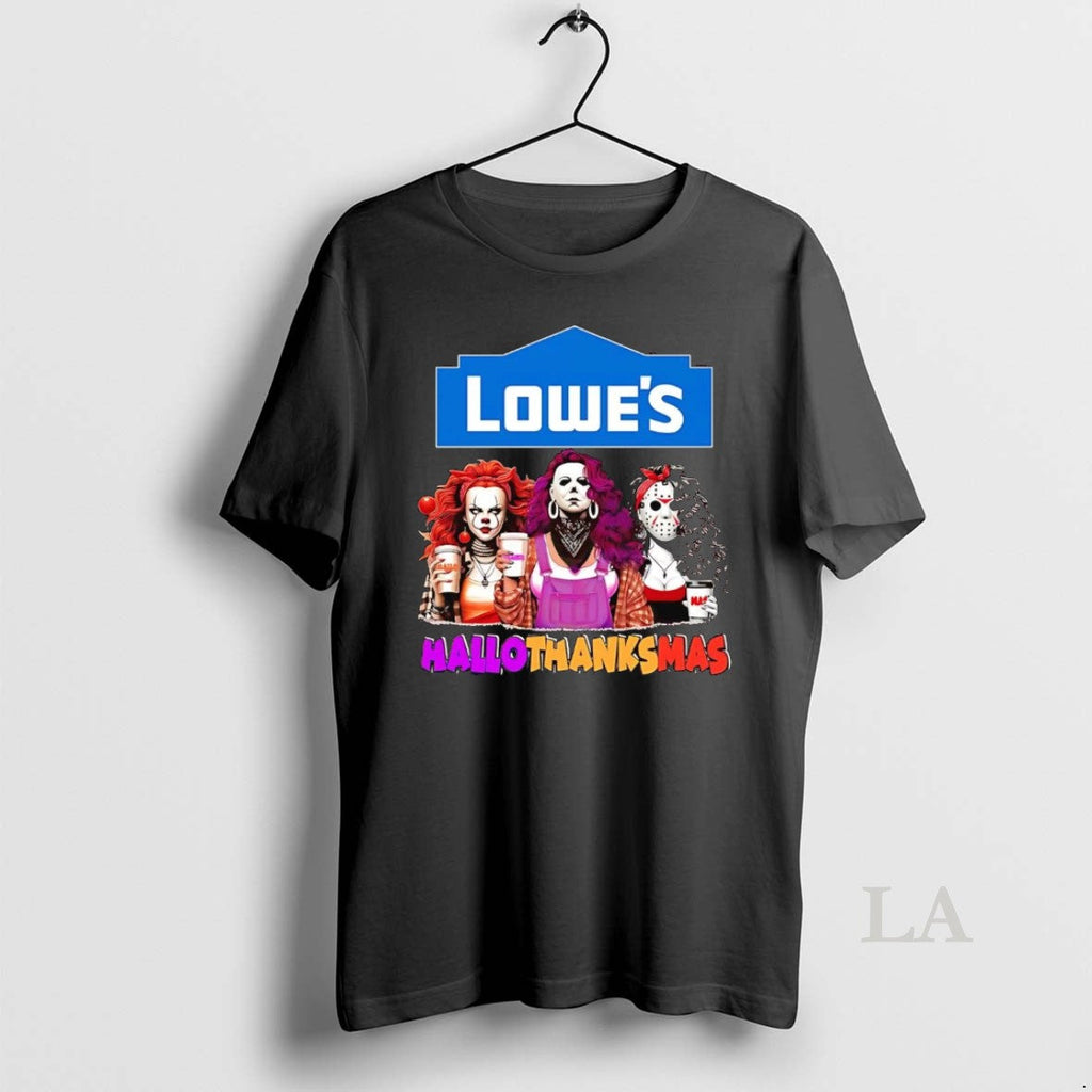 Original Horror Girls Lowes Hallothanksmas - Adult & Kids T-Shirts, Sweatshirts & Hoodies apparel design preview 1