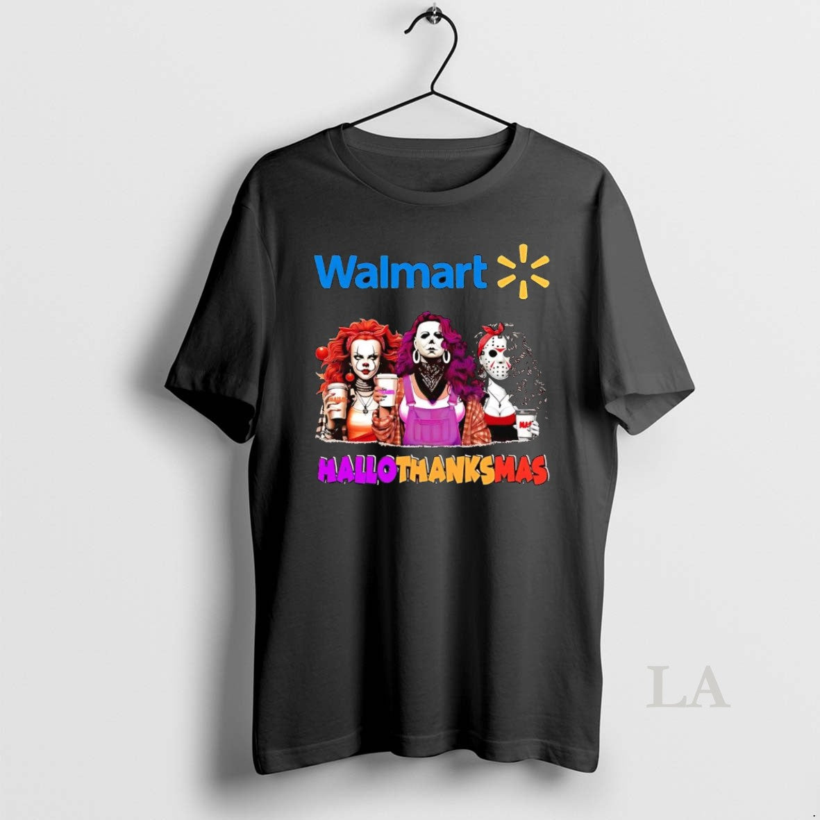 Original Horror Girls Walmart Hallothanksmas - Adult & Kids T-Shirts, Sweatshirts & Hoodies apparel design preview 1