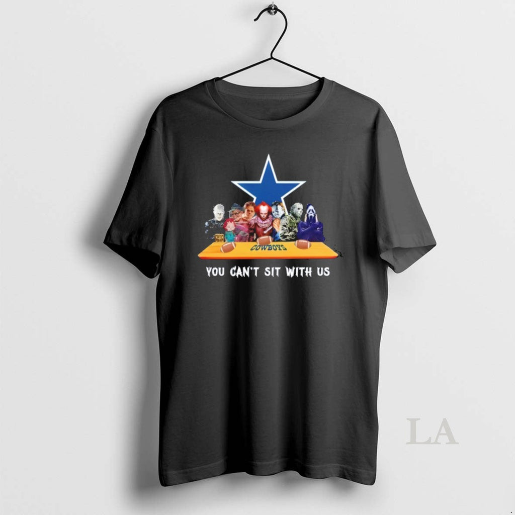 Original Horror Movie Characters You Cant Sit With Us - Adult & Kids T-Shirts, Sweatshirts & Hoodies apparel design preview 1