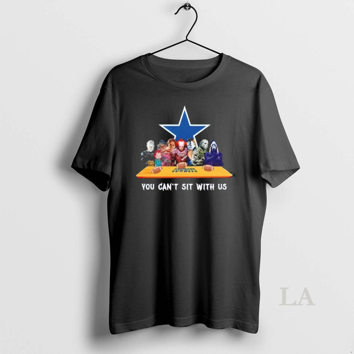 Original Horror Movie Characters You Cant Sit With Us - Adult & Kids T-Shirts, Sweatshirts & Hoodies apparel design preview 1