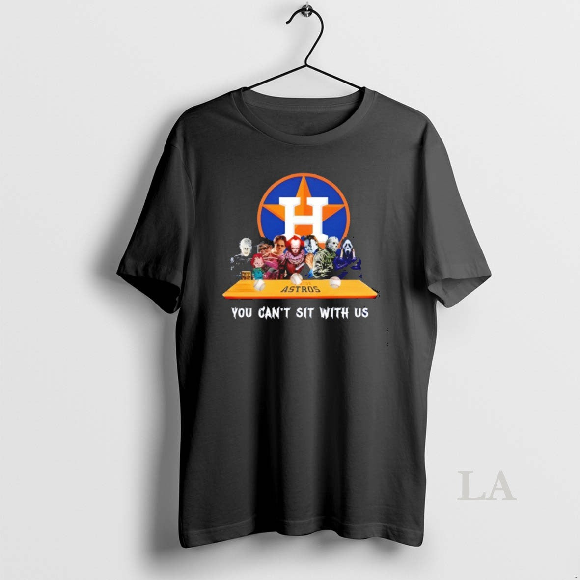 Original Horror Movie Characters You Cant Sit With Us - Adult & Kids T-Shirts, Sweatshirts & Hoodies apparel design preview 1