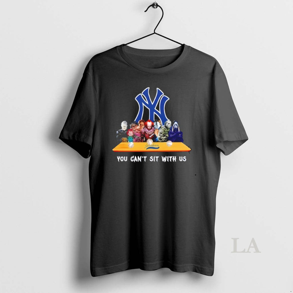 Original Horror Movie Characters You Cant Sit With Us - Adult & Kids T-Shirts, Sweatshirts & Hoodies apparel design preview 1