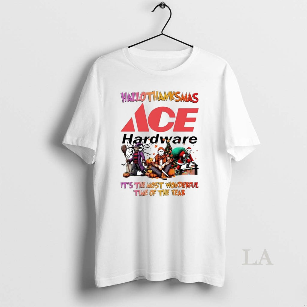 Original Horror Movies Ace Hardware Hallothanksmas - Adult & Kids T-Shirts, Sweatshirts & Hoodies apparel design preview 1