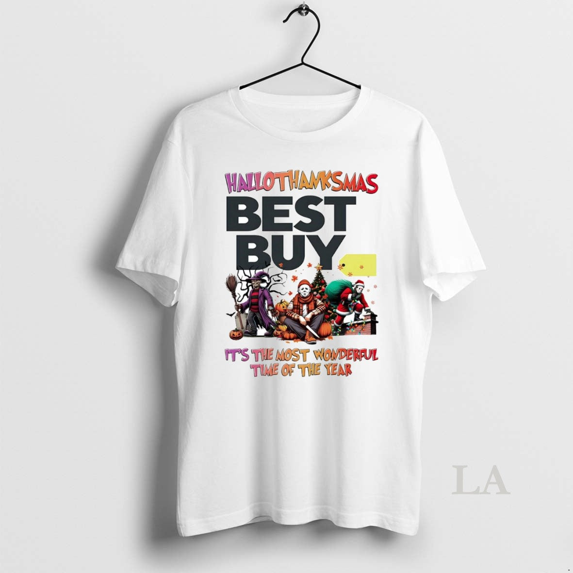 Original Horror Movies Best Buy Hallothanksmas Its - Adult & Kids T-Shirts, Sweatshirts & Hoodies apparel design preview 1