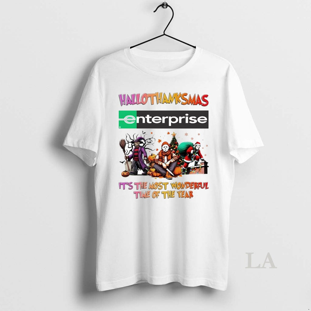 Original Horror Movies Enterprise Hallothanksmas Its - Adult & Kids T-Shirts, Sweatshirts & Hoodies apparel design preview 1