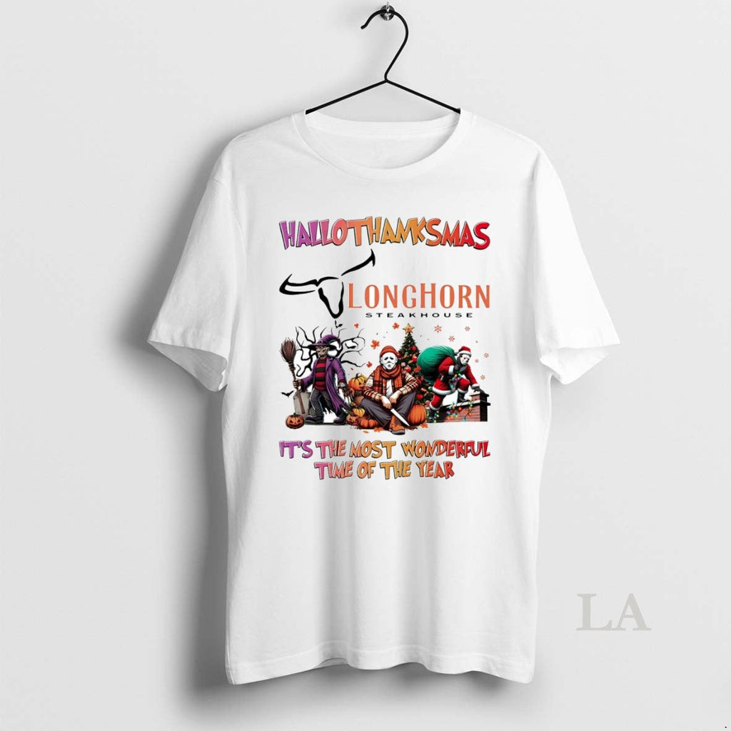 Original Horror Movies Longhorn Steakhouse - Adult & Kids T-Shirts, Sweatshirts & Hoodies apparel design preview 1