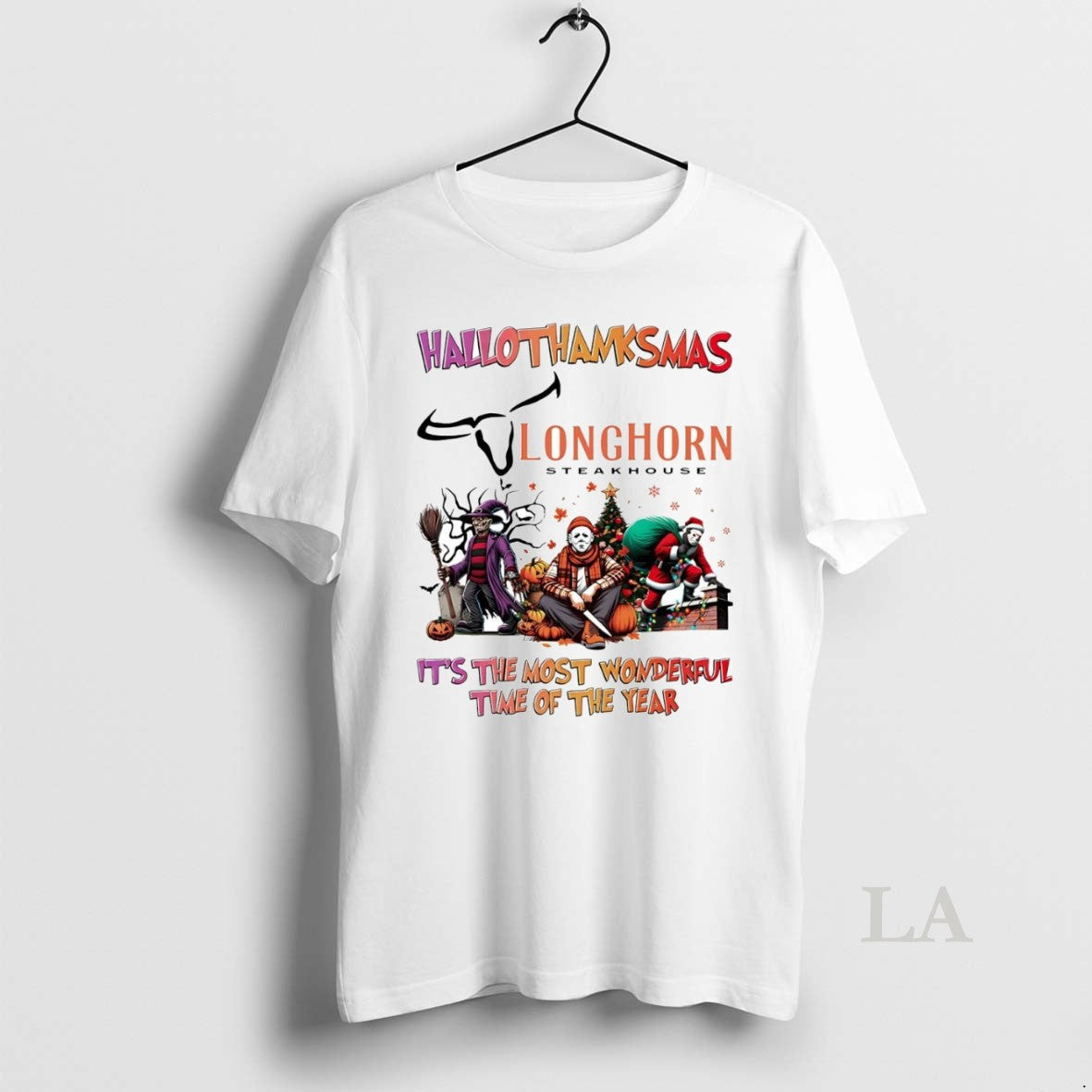Original Horror Movies Longhorn Steakhouse - Adult & Kids T-Shirts, Sweatshirts & Hoodies apparel design preview 1