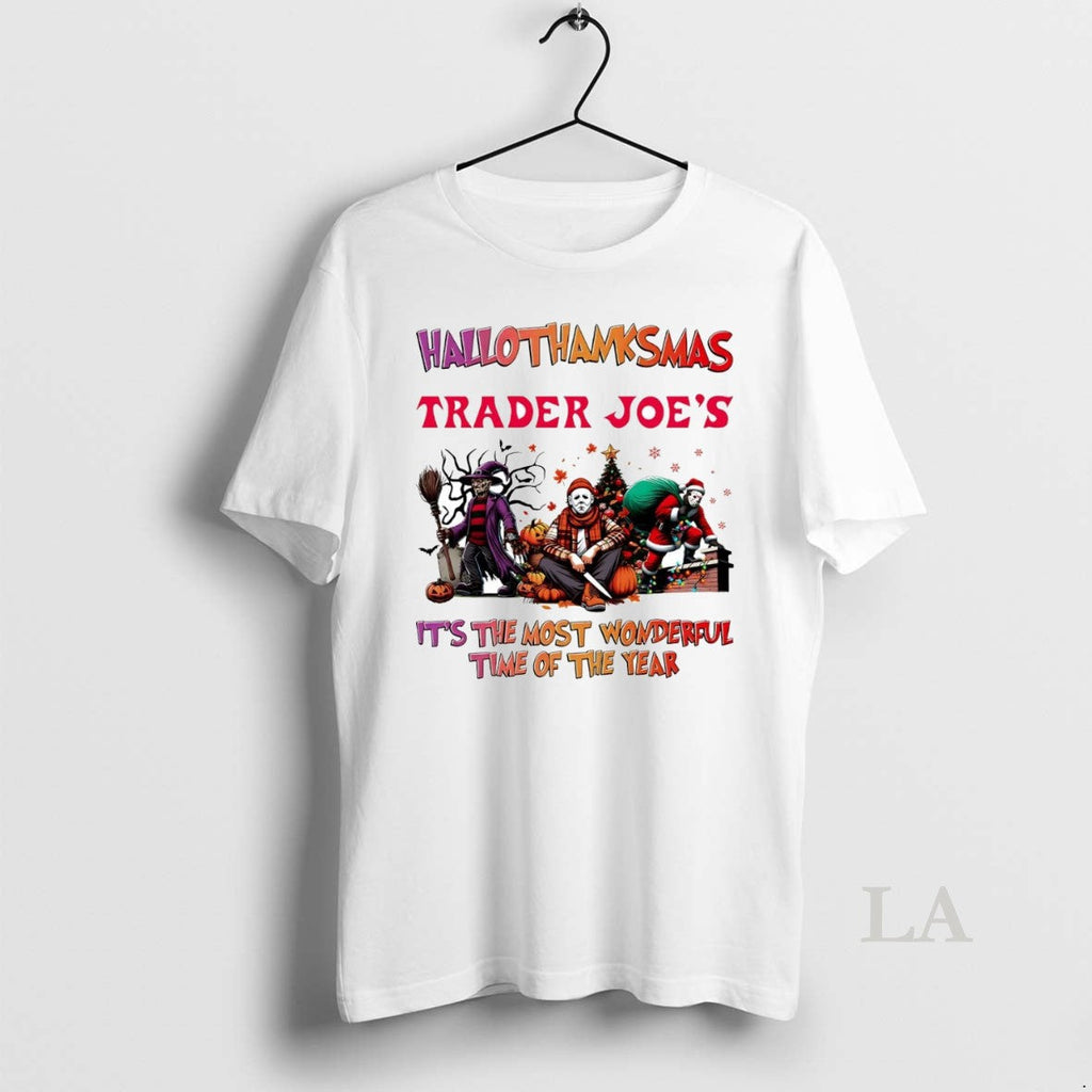 Original Horror Movies Trader Joes Hallothanksmas Its - Adult & Kids T-Shirts, Sweatshirts & Hoodies apparel design preview 1