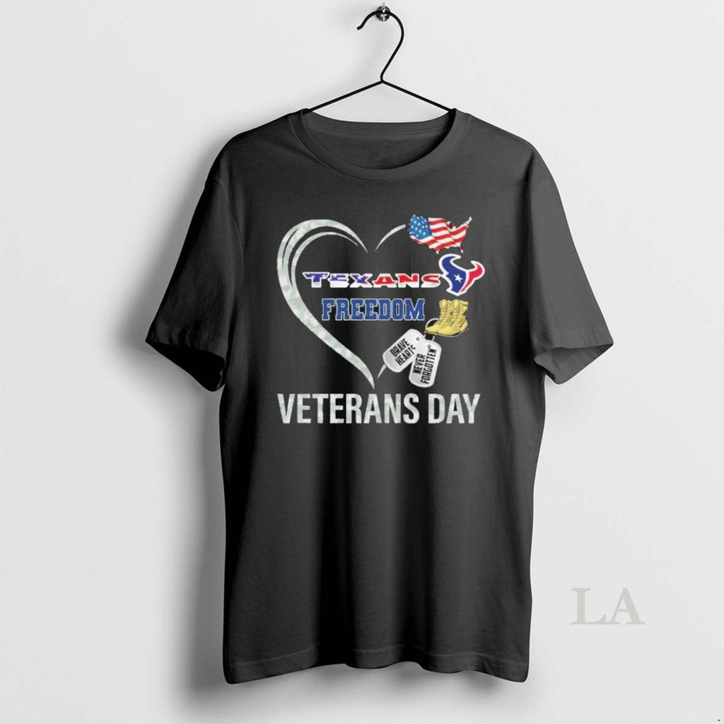 Original Houston Texans Freedom Veterans Day - Adult & Kids T-Shirts, Sweatshirts & Hoodies apparel design preview 1