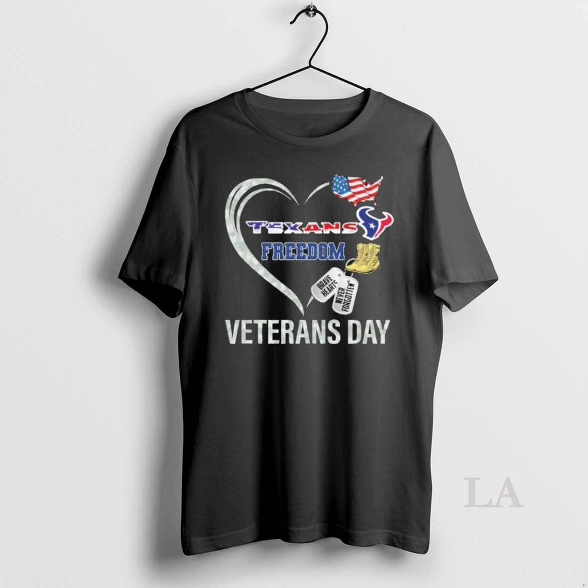 Original Houston Texans Freedom Veterans Day - Adult & Kids T-Shirts, Sweatshirts & Hoodies apparel design preview 1