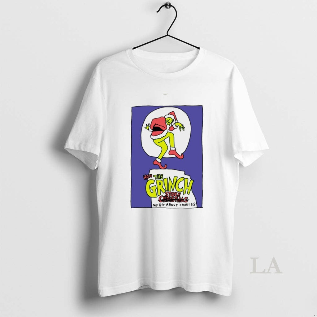 Original How The Grinch Stole My Bit About Candles - Adult & Kids T-Shirts, Sweatshirts & Hoodies apparel design preview 1
