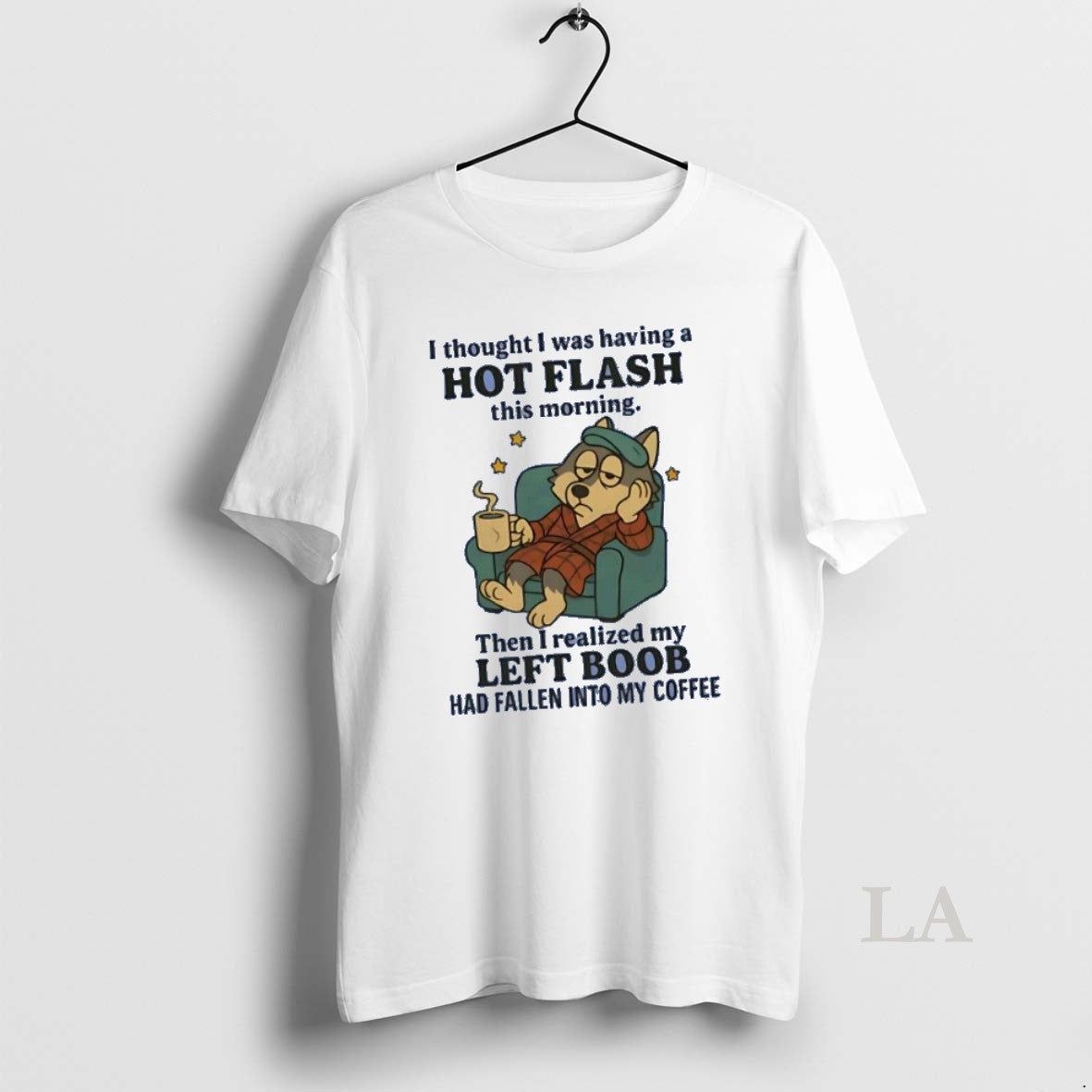 Original Husky I Thought Was Having A Hot Flash Then - Adult & Kids T-Shirts, Sweatshirts & Hoodies apparel design preview 1