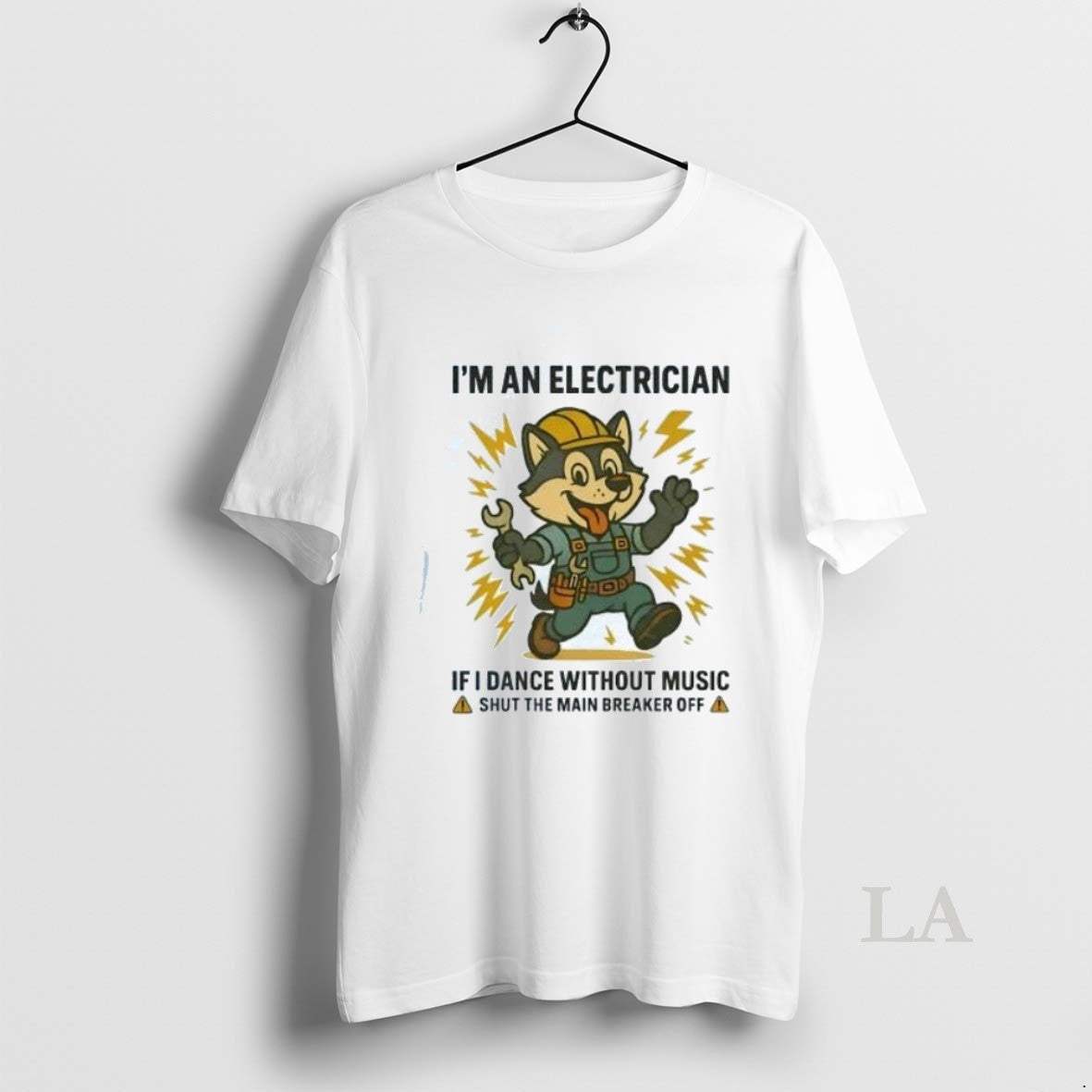 Original Husky Im An Electrician If I Dance Without - Adult & Kids T-Shirts, Sweatshirts & Hoodies apparel design preview 1