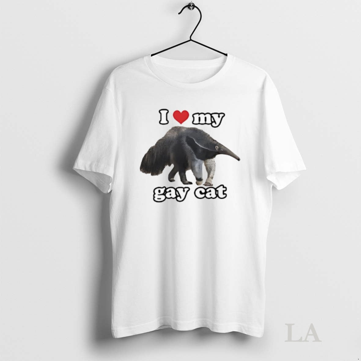 Original I Love My Gay Cat Giant Anteater - Adult & Kids T-Shirts, Sweatshirts & Hoodies apparel design preview 1