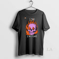 Original I Said Im Fine Skull Tee0 - Adult & Kids T-Shirts, Sweatshirts & Hoodies apparel design preview 1