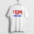Original I Stand With Charlie Kirk Vintage College - Adult & Kids T-Shirts, Sweatshirts & Hoodies apparel design preview 1