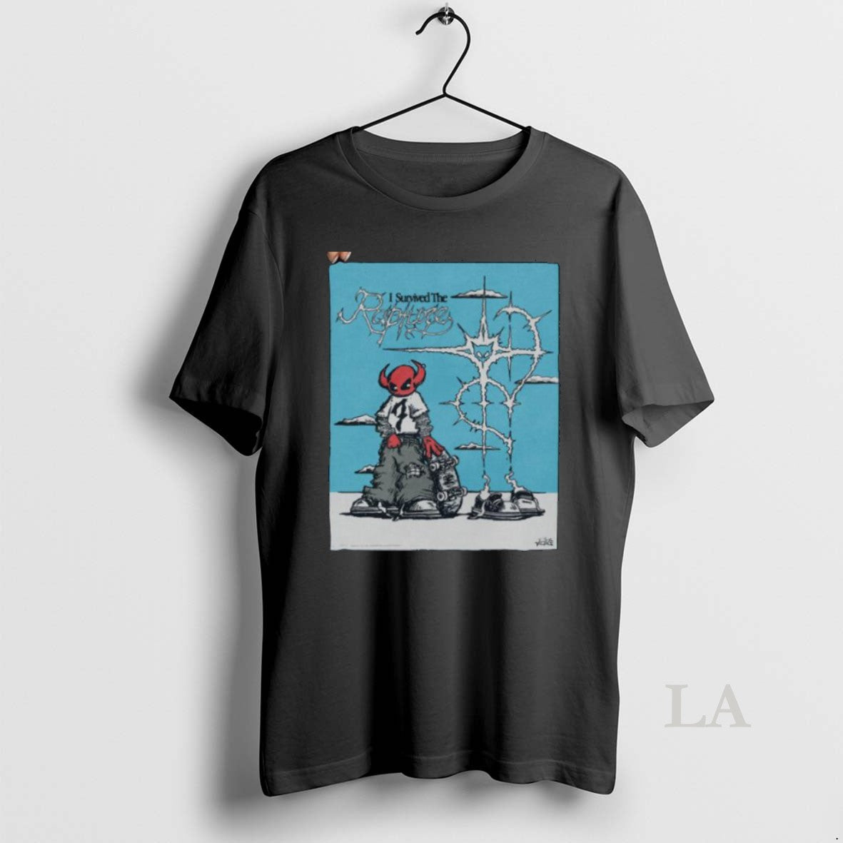 Original I Survived The Rapture Skateboard Tee0 - Adult & Kids T-Shirts, Sweatshirts & Hoodies apparel design preview 1