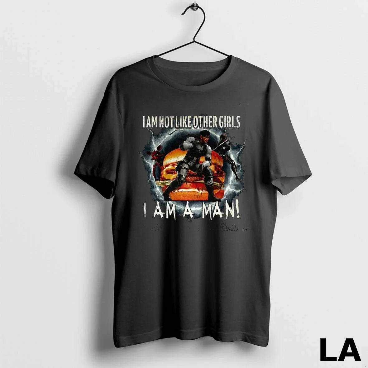 Original I Am Not Like Other Girls A Man Mgs - Adult & Kids T-Shirts, Sweatshirts & Hoodies apparel design preview 1