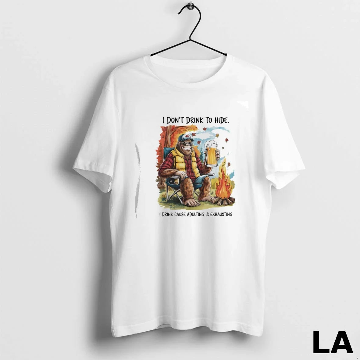 Original I Dont Drink To Hide Cause Adulting Is - Adult & Kids T-Shirts, Sweatshirts & Hoodies apparel design preview 1