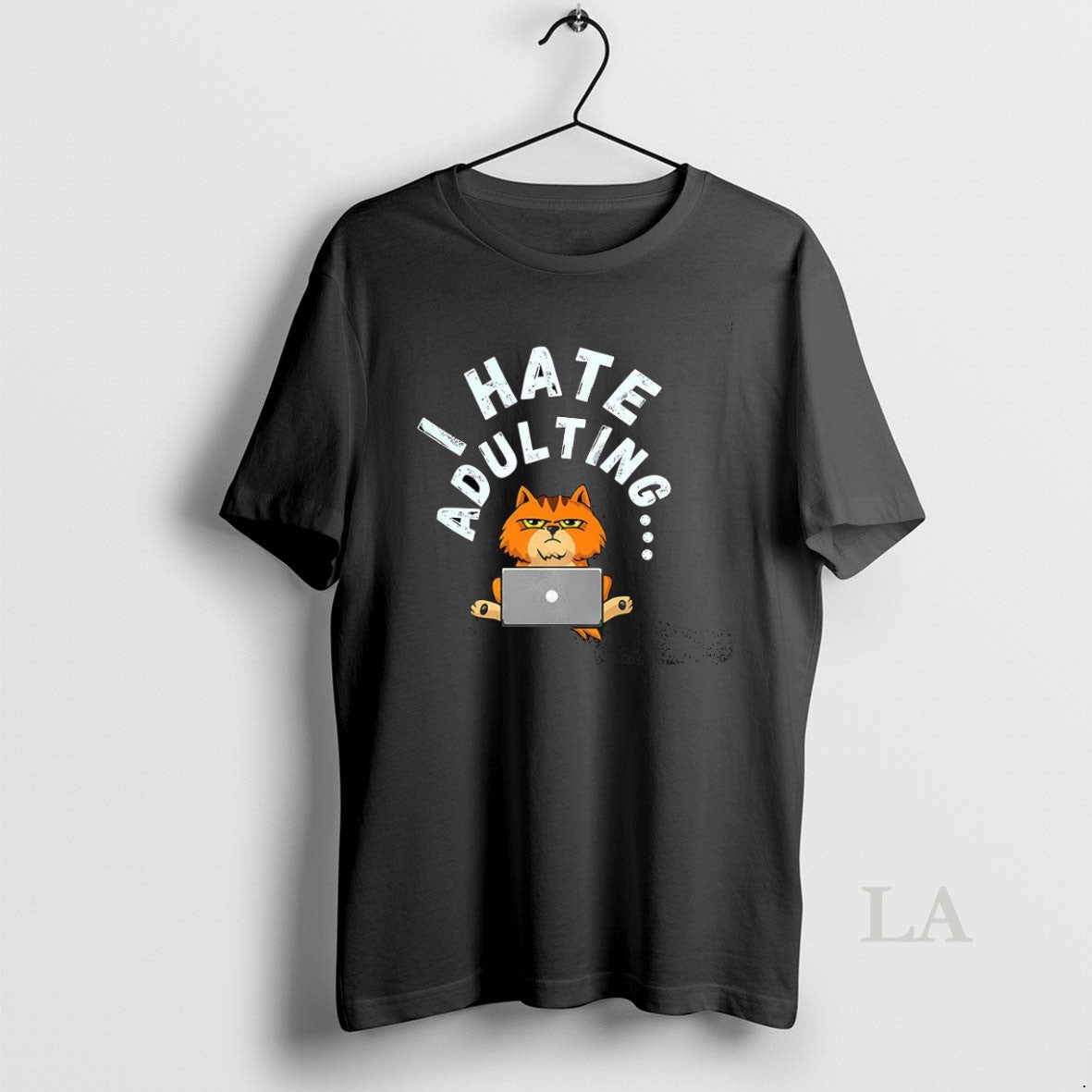 Original I Hate Adulting Cat - Adult & Kids T-Shirts, Sweatshirts & Hoodies apparel design preview 1