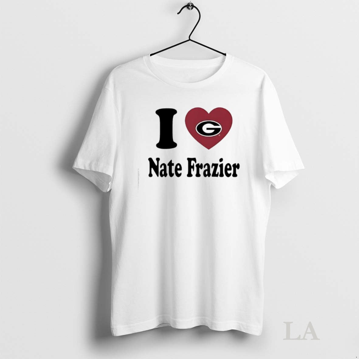 Original I Love Nate Frazier Georgia Bulldogs - Adult & Kids T-Shirts, Sweatshirts & Hoodies apparel design preview 1