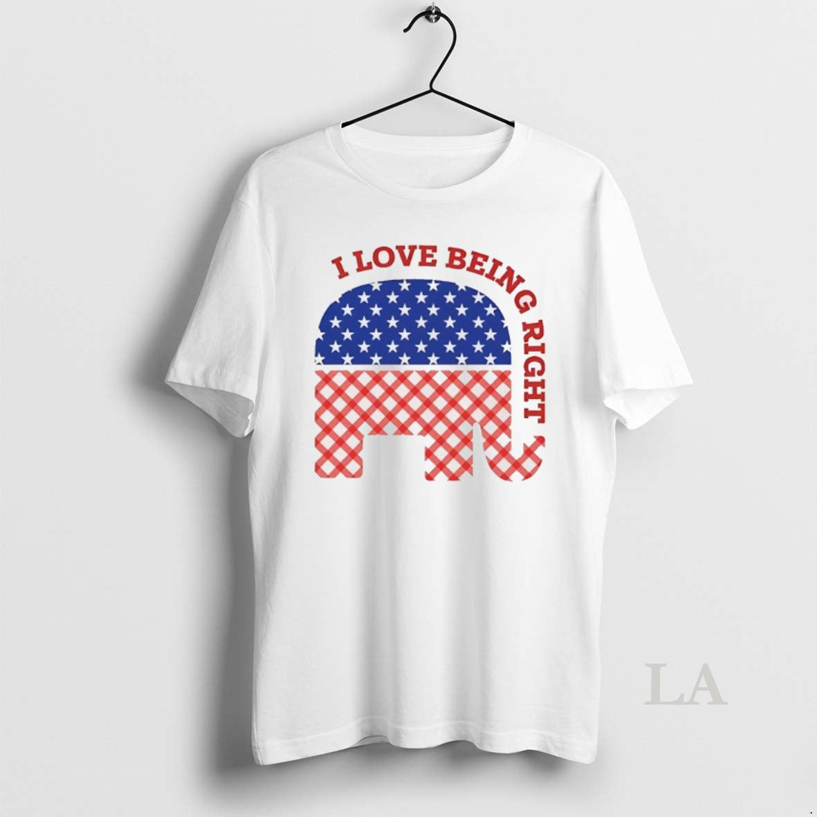 Original I Love Being Right Gop Elephant - Adult & Kids T-Shirts, Sweatshirts & Hoodies apparel design preview 1